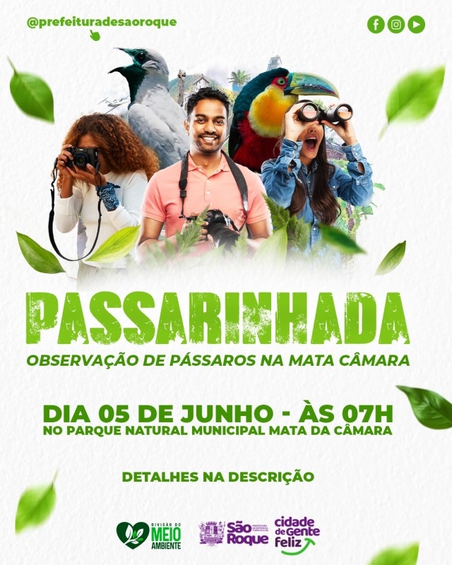 Noticia sao-roque-celebra-o-dia-mundial-do-meio-ambiente-com-passarinhada-na-mata-da